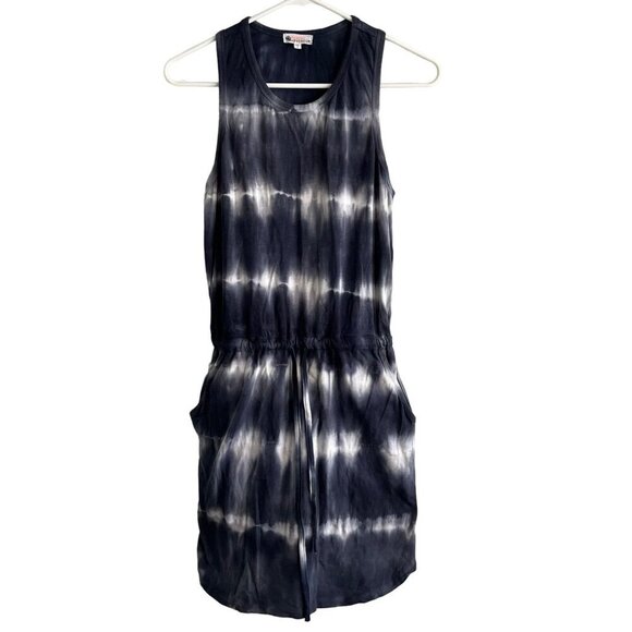 Sundry for Evereve‎ Weekend Racerback Tank Dress Tie Dye Blue Gray Size 0/ XS - Picture 1 of 8